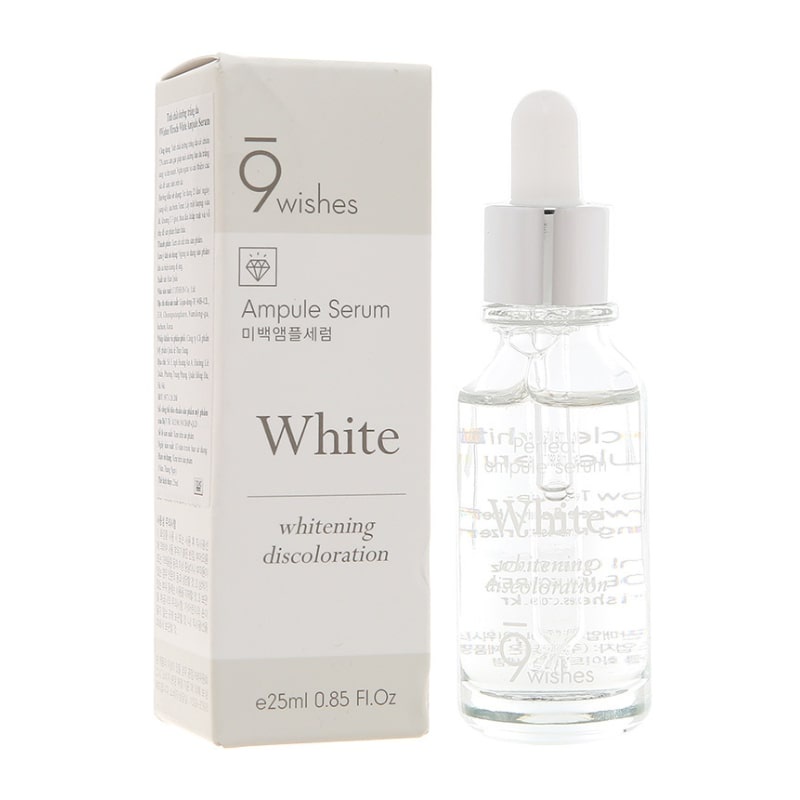 [Tem Chính Hãng] Tinh chất dưỡng trắng da 9 Wishes Miracle White Ampule Serum 25ml