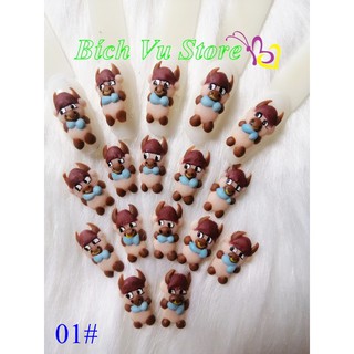Hoa bột 4D | con Trâu | 2 con/20k