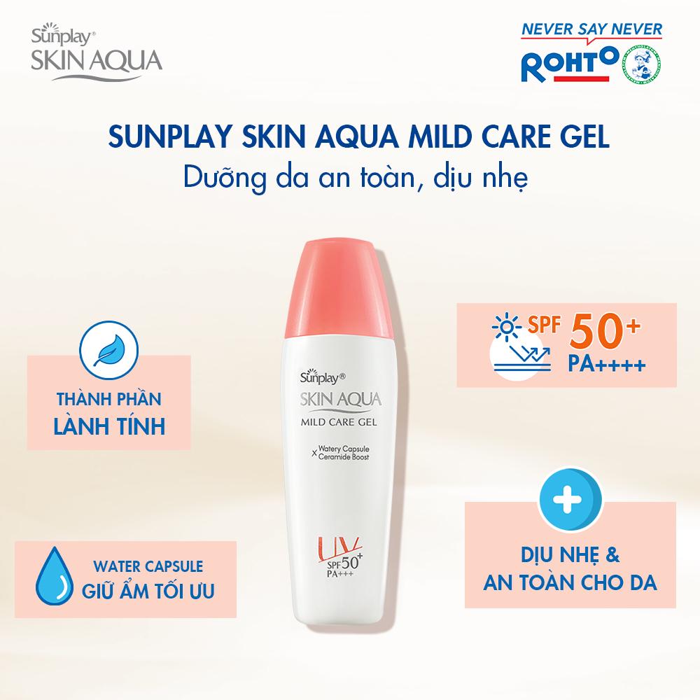 Gel chống nắng cho da nhạy cảm Sunplay Skin Aqua Mild Care Gel SPF50+ PA+++ (25g)