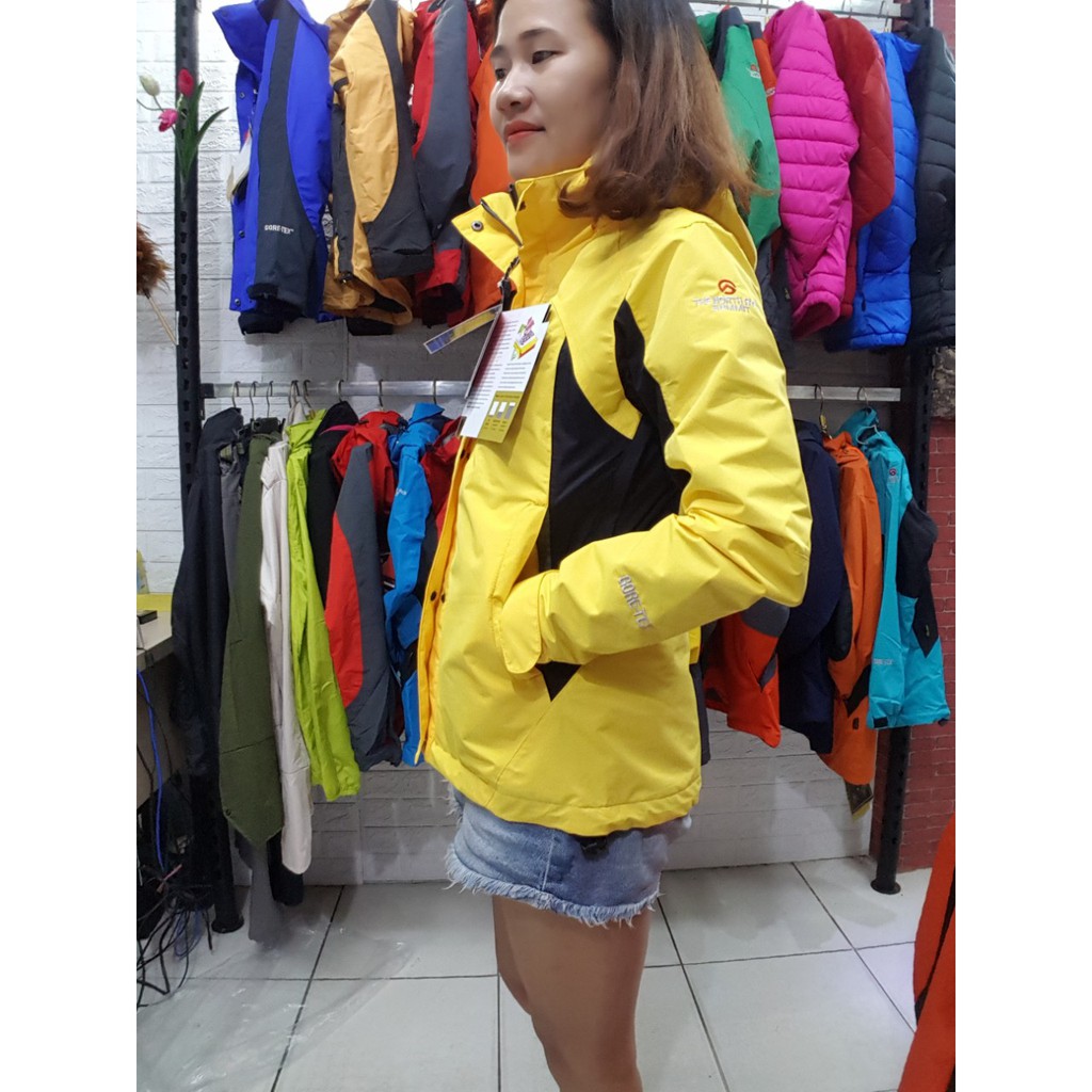 Áo Khoác 2 Lớp Chống Nước Cho Mùa Đông Màu Vàng