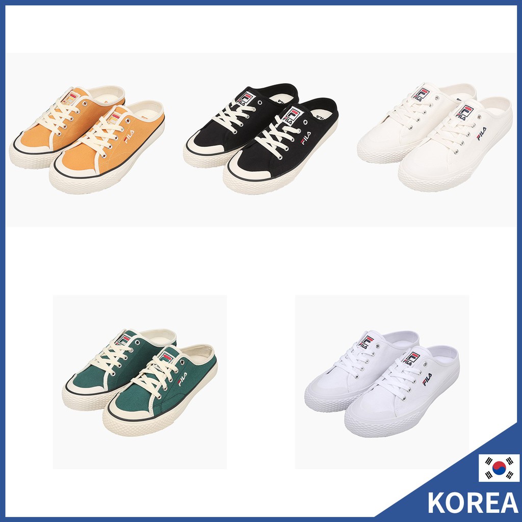 [FILA] Classic Kicks B Mule Lace, Slip On, Bloafer (Trắng, Đen, Màu be, Vàng, Xanh lục)