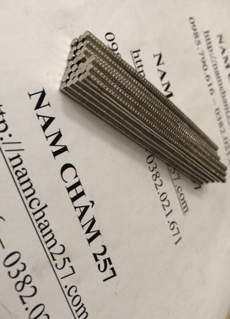 200 viên nam Châm Viên Trắng 3x1.5mm - Round magnet 3x1.5mm, nam châm viên trắng kích thước nhỏ