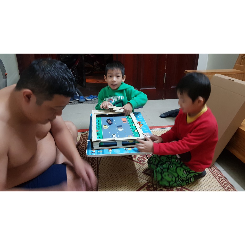 Bộ đồ chơi đua xe Handmade Zunny - phát triển trí tuệ cho bé - GAME GIA ĐÌNH [BỘ FULL]