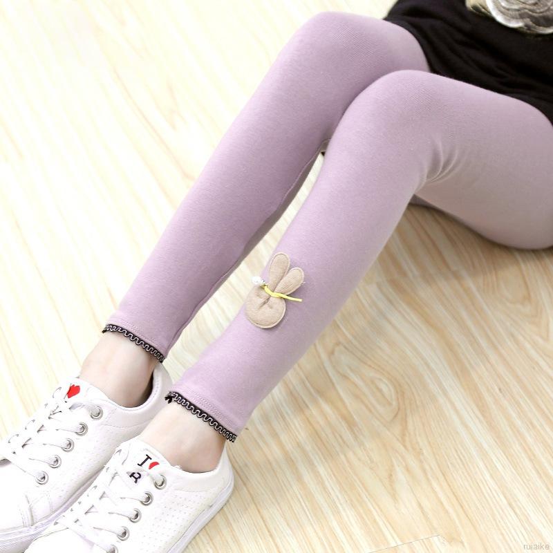 Quần Legging In Hình Thỏ Dễ Thương Cho Bé Gái Từ 2-11 Tuổi