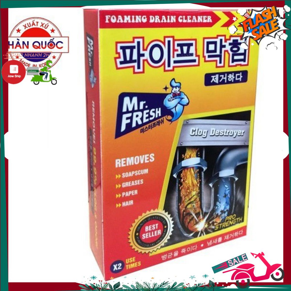 bột thông cống cực mạnh Mr.FRESH Hàn Quốc 200g