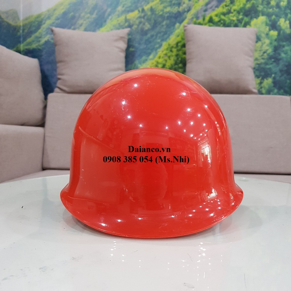 Nón bảo hộ lao động kiểu nhật màu đỏ- Hình thật, Hàng sẵn