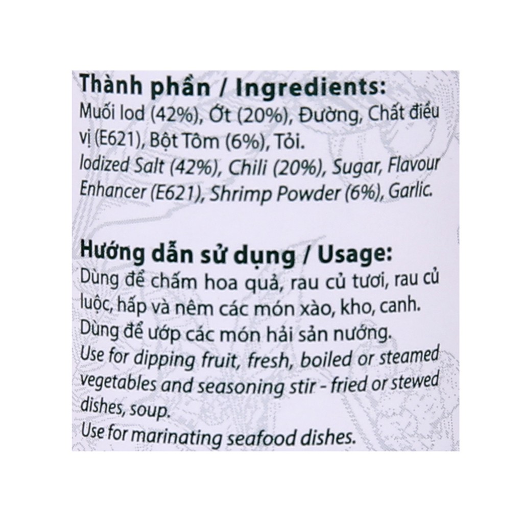 Muối Chấm Hoa Quả DH Foods Natural 110gr