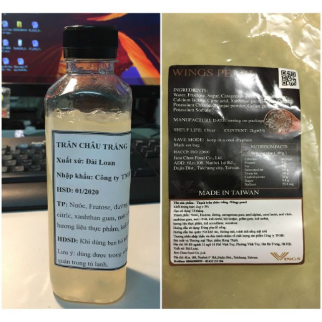 300g trân châu 3Q trắng ngọc ( tách lẻ) | BigBuy360 - bigbuy360.vn