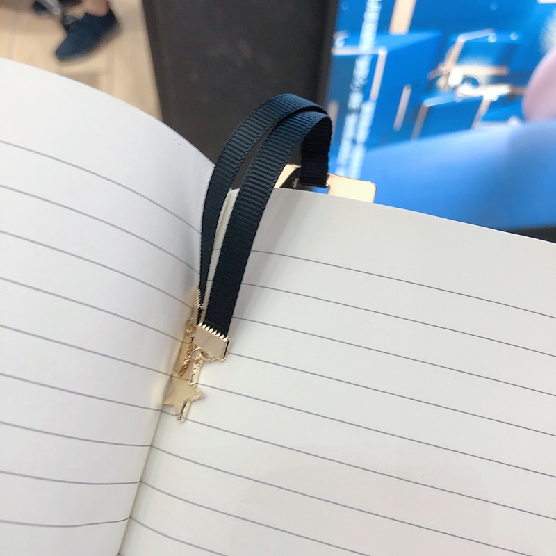 Vip Quà Tặng Y * L Bookmark Hình Chữ Nhật Bằng Kim Loại Tráng Gương Kèm Hộp Đựng