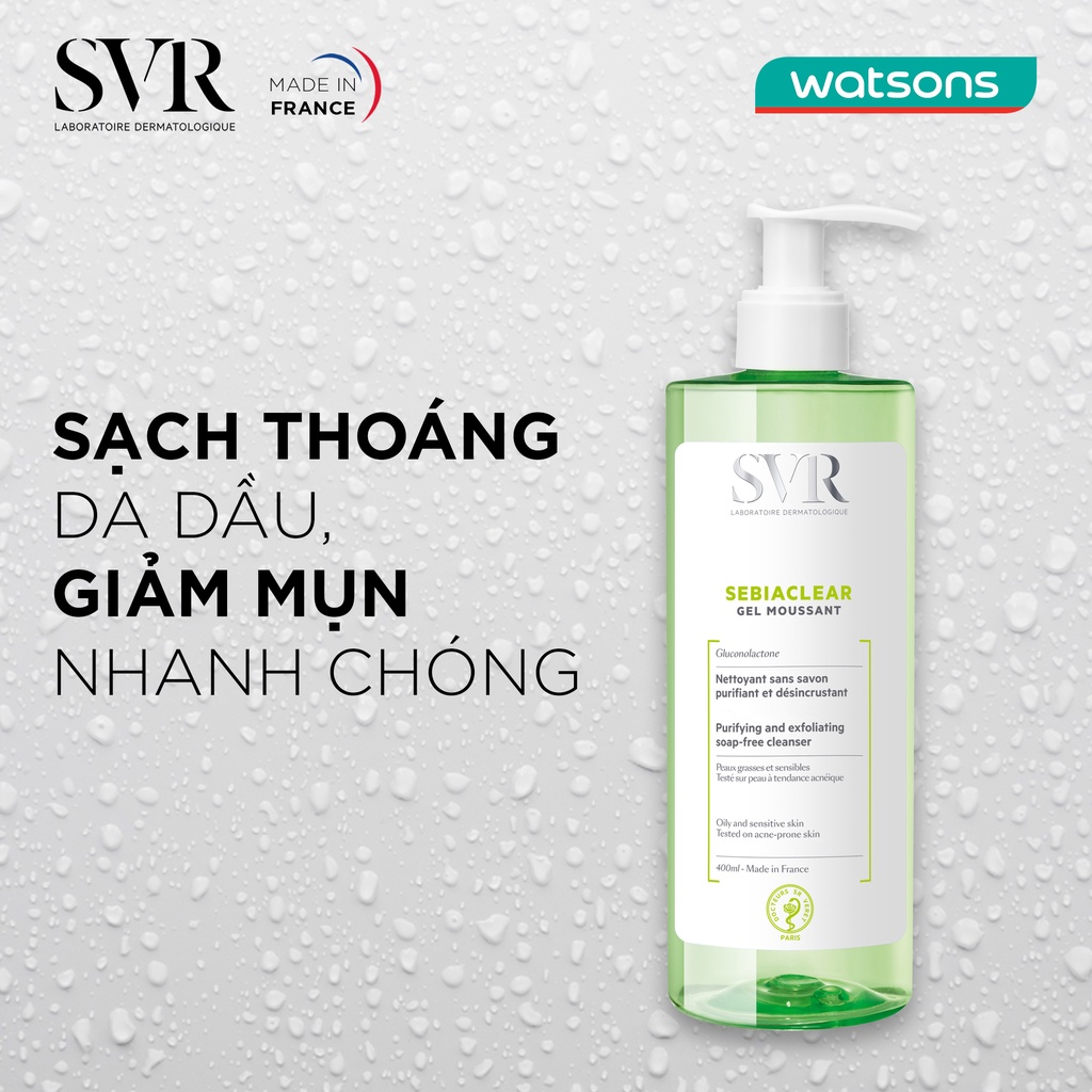 🚫[ĐỌC KỸ MÔ TẢ]🚫 Sữa Rửa Mặt Da Dầu Mụn Nhạy Cảm SVR Sebiaclear Gel Moussant (Pháp) | BigBuy360 - bigbuy360.vn
