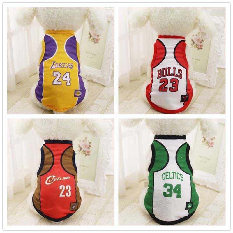 Pet Puppy Dog Cat Strip Style Casual Clothes Vest T Shirt