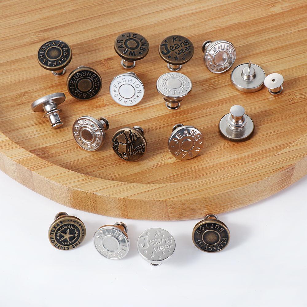 Set 1 / 4 Nút Cài Quần Áo / Quần Jean Đa Năng Dễ Điều Chỉnh KENT1