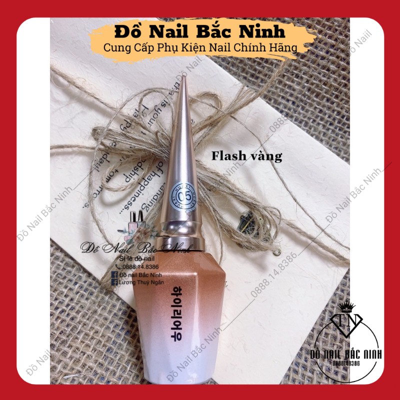 Nhũ Flash Nail Siêu Sáng 2 Màu Hot , Nhũ Flat Vàng &amp; Bạc