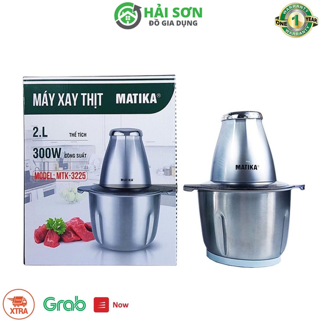 Máy xay thịt MATIKA máy xay đa năng dung tích 2L 300W MTK-3225