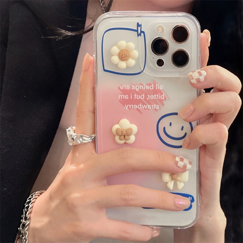 Ốp điện thoại mềm họa tiết mặt cười cho iPhone 13 Pro Max 12 Pro 11 XS Max XR 7 8 Plus