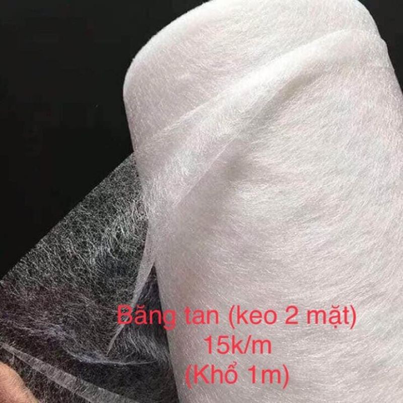 Keo Tan Dán Vải 2 Mặt Khổ 1m1