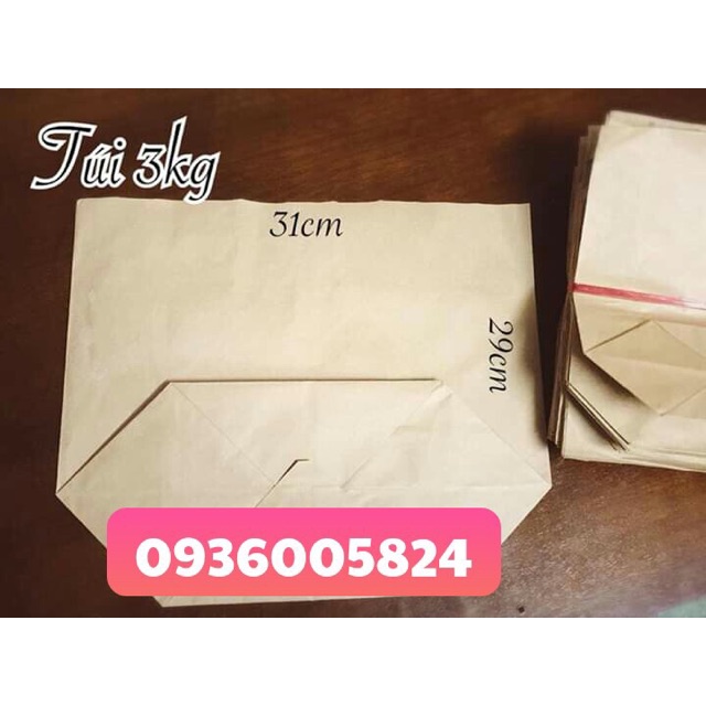 50 Túi giấy kraft không quai số T3 ( 31x29cm)