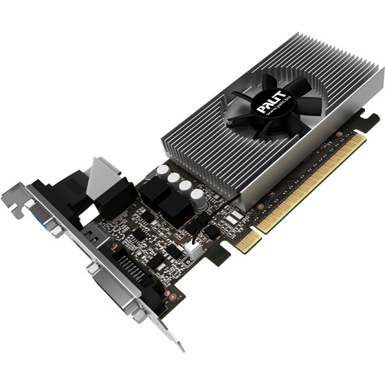 Card màn Hình Palit GT 730 1Gb DDR5 CHÍNH HÃNG ( bo lùn cho máy đồng bộ  , nâng cấp máy )