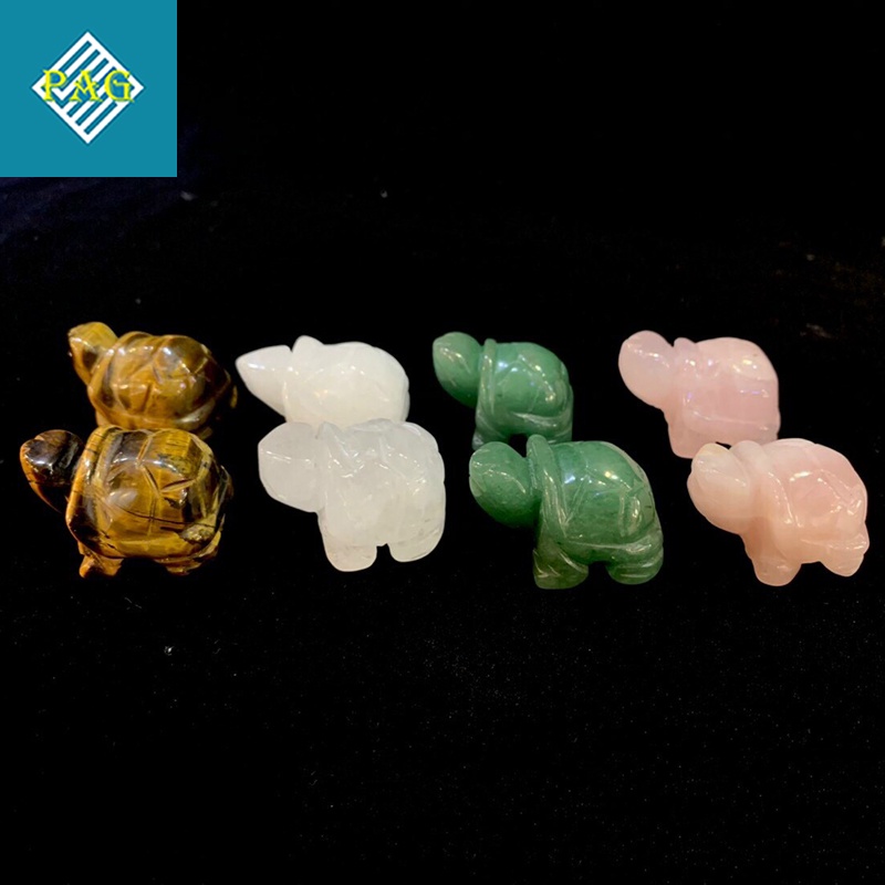 Rùa Phong Thuỷ Chế Tác Từ Đá Tự Nhiên Kích Thước 4cm