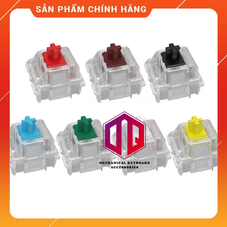 Switch Gateron SMD RGB chân 3 pin - Switch Gateron KS9 - Công tắc xuyên led thay thế cho bàn phím cơ