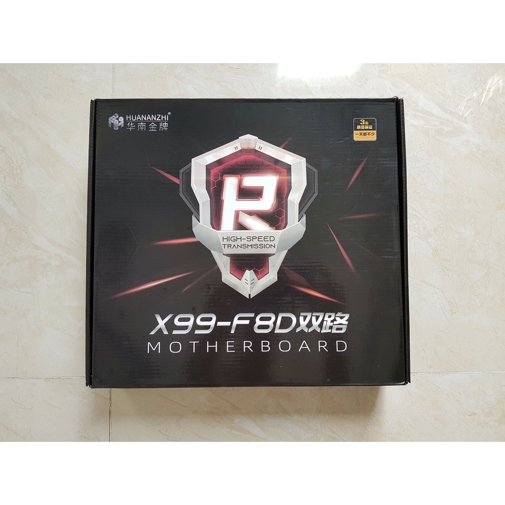 Mainboard HUANANZHI X99F8D. Bo Mạch Chủ Intel Dual CPU X99 LGA 2011-3 E5 V3 V4, E-ATX. Hàng mới 100% full box. BH: 12T