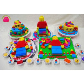 Khuôn silicon hình lego 00-370