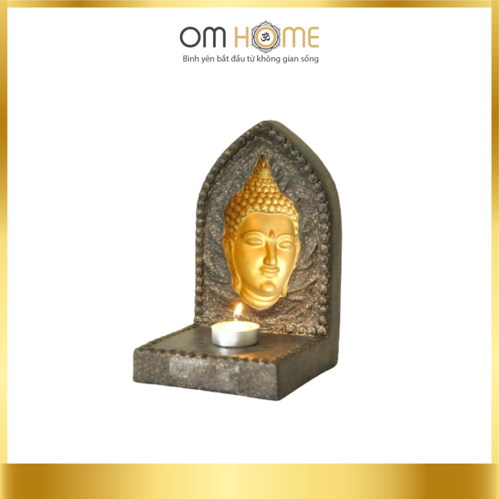 Đế Nến Mặt Phật 3D Om Home