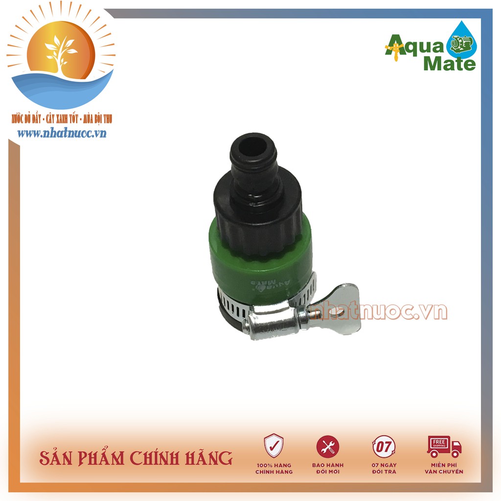 Nối Aquamate W-3370 chuyển đổi vòi nước  không ren với ống mềm 14mm