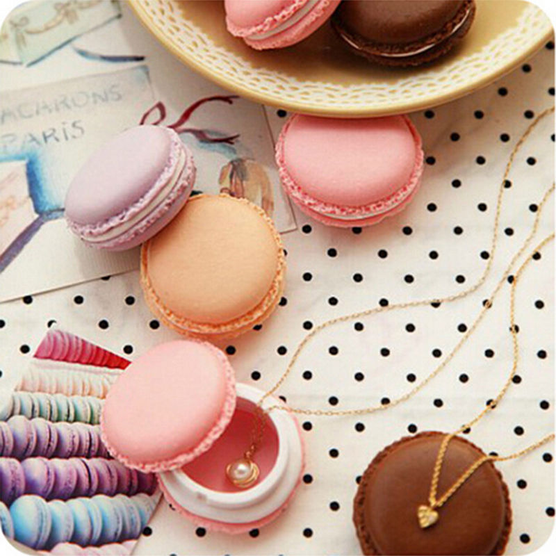 1 Hộp Đựng Trang Sức Hình Bánh Macaron