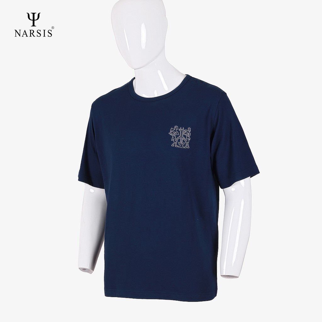 Áo thun nam Narsis D6020 navy blue