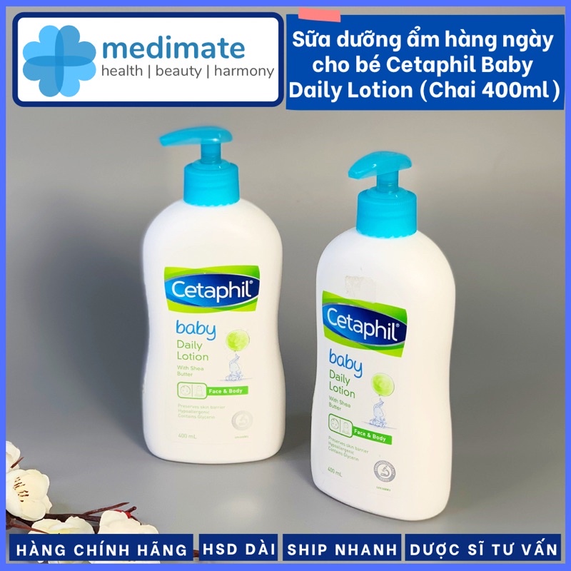 Sữa dưỡng ẩm hàng ngày cho bé Cetaphil Baby Daily Lotion Chai 400ml