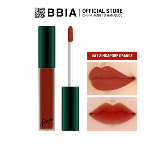 Son Kem Lì Bbia Last Velvet Lip Tint ASIA EDITION - A1 Singapore Orange 5g - Bbia Official Store