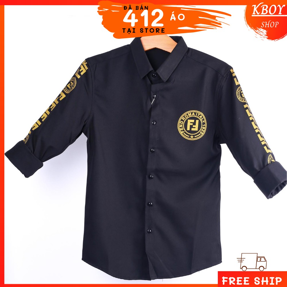 Áo sơ mi tay dài cổ bẻ ,họa tiết ngang vai, logo cao cấp, hàng quãng châu,Sang trọng,lịch lãm,unisex,bigsize 70kg - 2917 | BigBuy360 - bigbuy360.vn