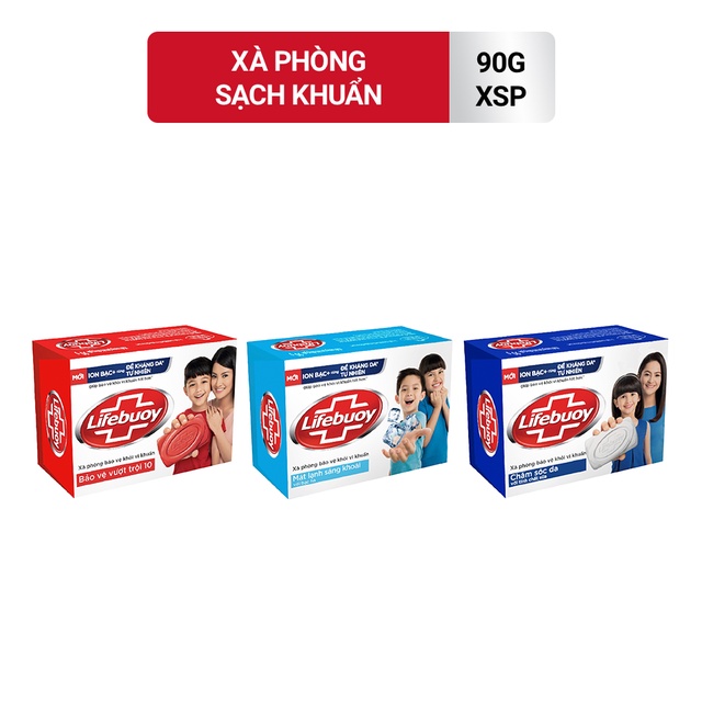 Xà bông cục Lifebuoy - Xà phòng tắm thơm 90g