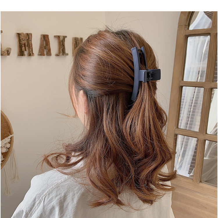 Kẹp Tóc Càng Cua Cỡ Lớn Màu Trơn Thời Trang Cho Nữ