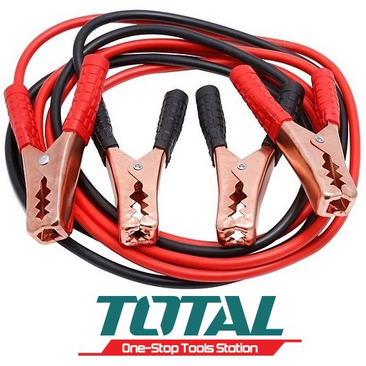 TOTAL Dây nối sạc bình ắc quy acqui 200AMP 2.5m Booster Cable PBCA12001