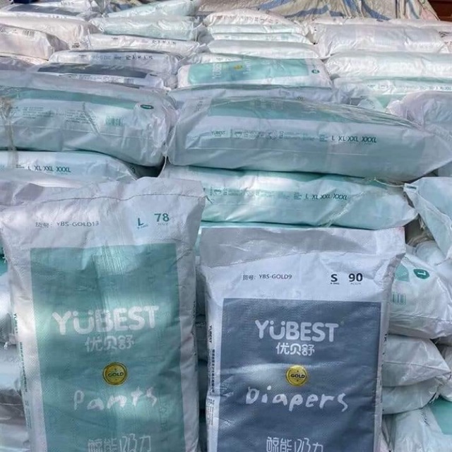 Bỉm yubest gold dán/ quần nội địa trung S90/ M 84/L78/Xl 72/ Xxl 76