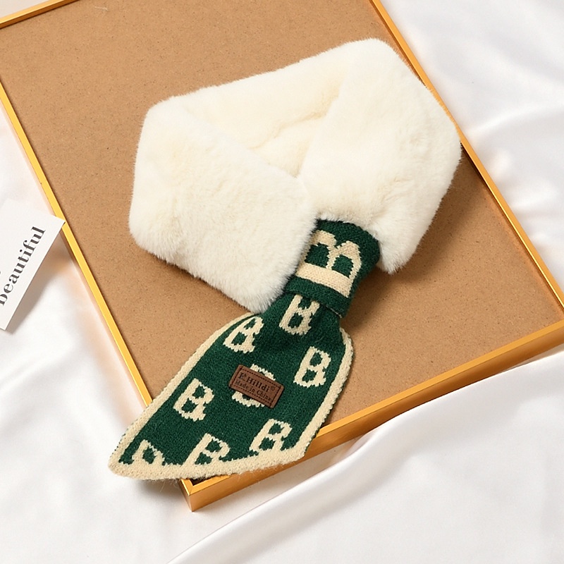 Khăn len choàng cổ thời trang phong cách Hàn Quốc cho nữ