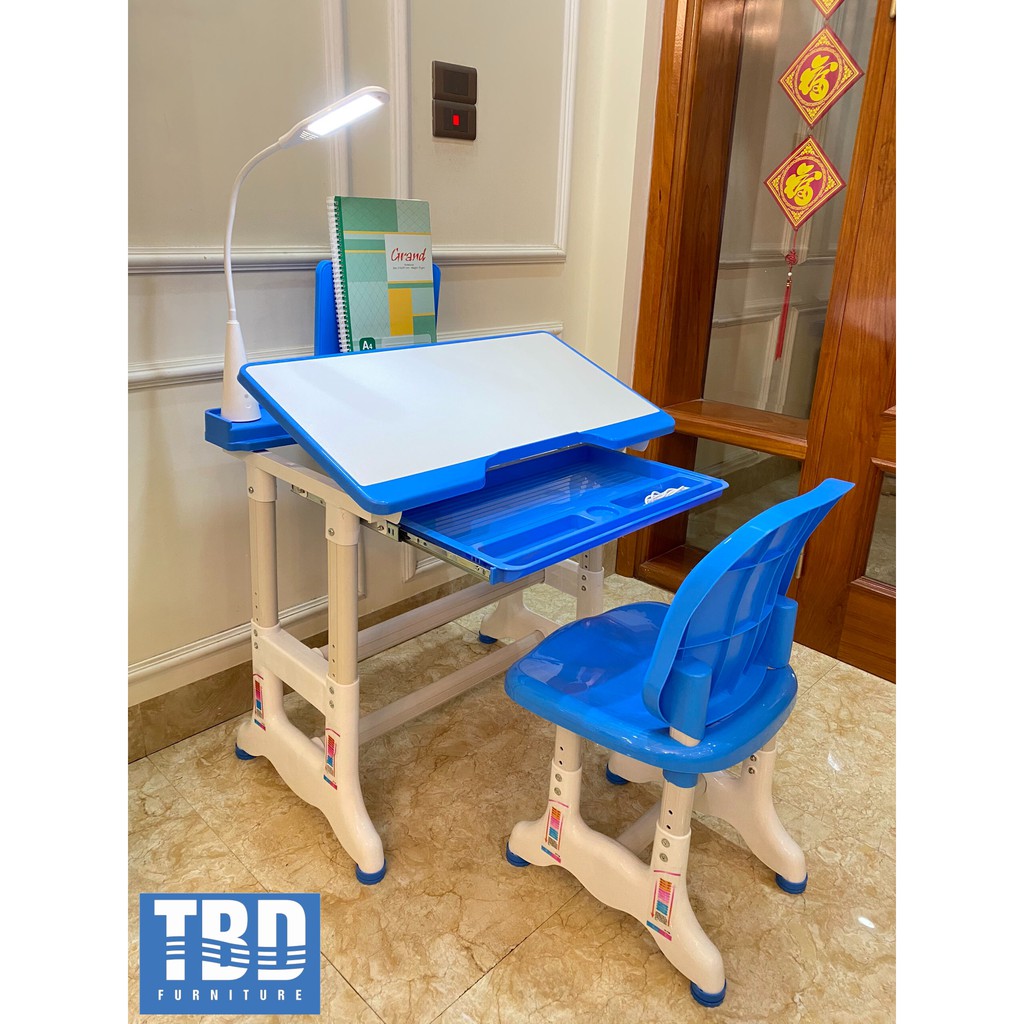 Bộ Bàn Ghế Học Sinh Thông Minh B02 [KÈM ĐÈN LED] | BigBuy360 - bigbuy360.vn
