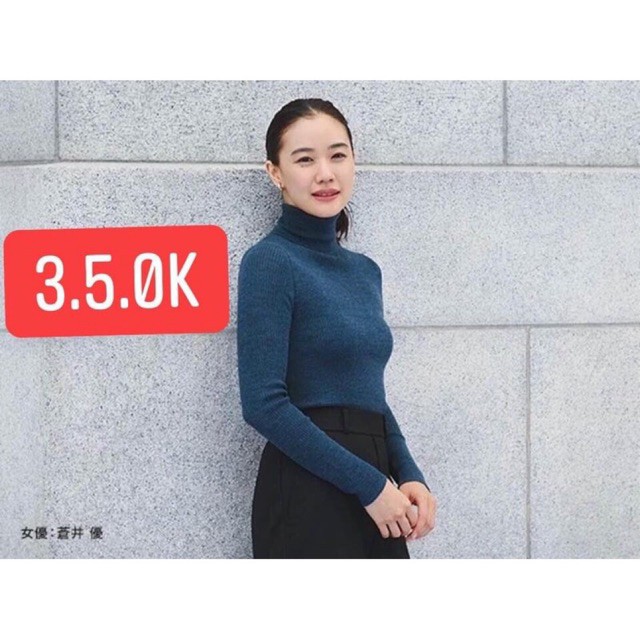ÁO LEN TĂM CỔ 3 PHÂN UNIQLO CHÍNH HÃNG