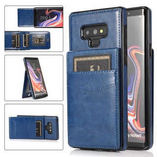 Ốp điện thoại da kèm ngăn đựng thẻ cho samsung galaxy note 8/note 9/note 10/note 10 plus/note 20/note 20 ultra
