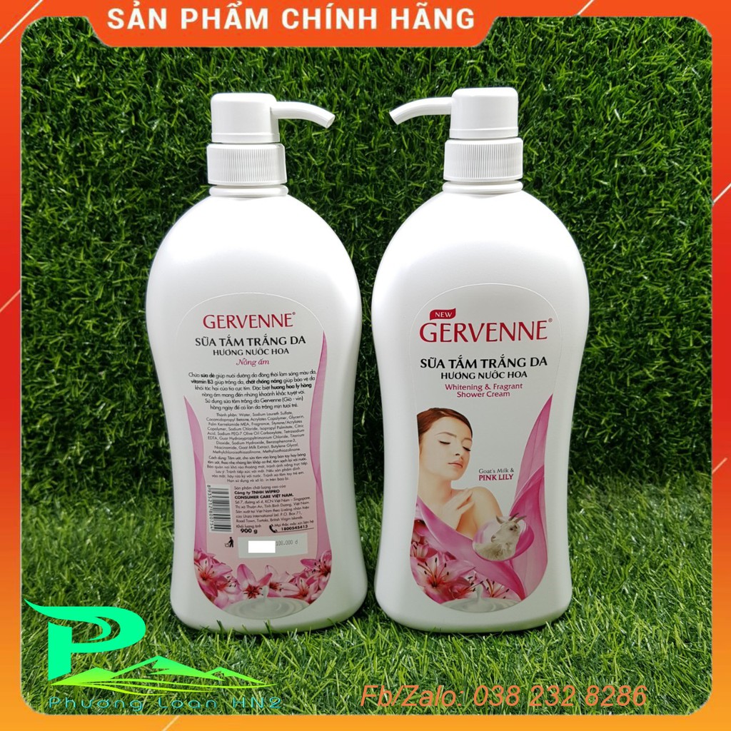 Sữa tắm Gervenne - chai 900g Hương Lily