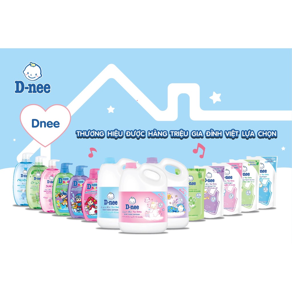 Nước giặt  quần áo em bé Dnee - Hàng Thái Lan chính hãng 3000ml