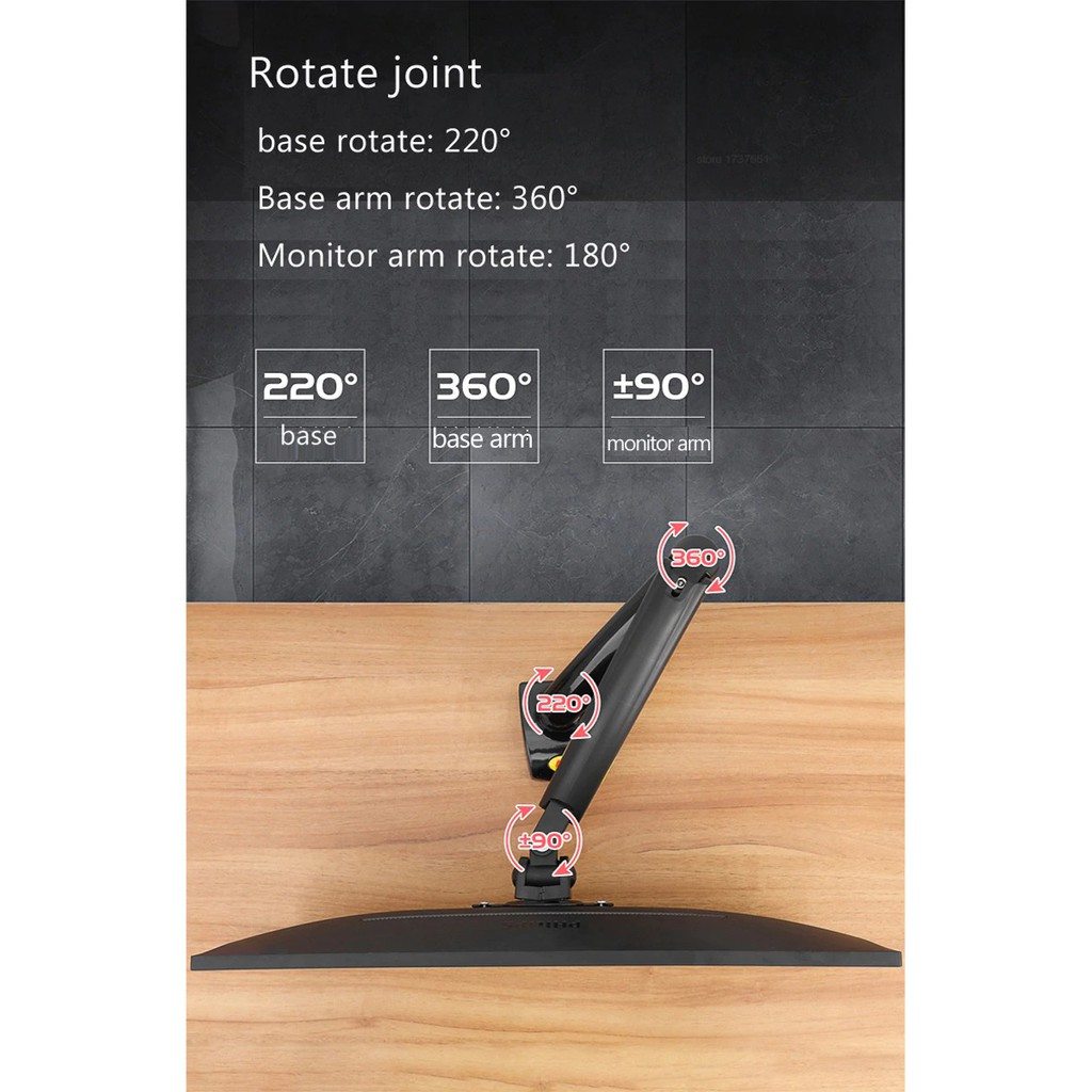 Giá treo màn hình máy tính nb f80 19 - 30 inch tải trọng 9kg