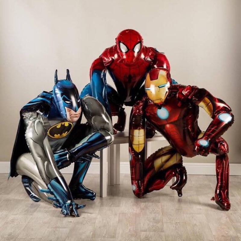 Bóng hình Spiderman, Bad Man, Iron Man hàng xuất khẩu 140cm