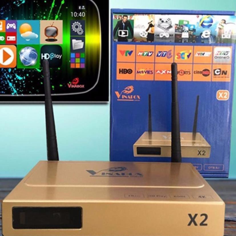 Android TV box Vinabox X2 Kết Nối Tất Cả Tivi - STN