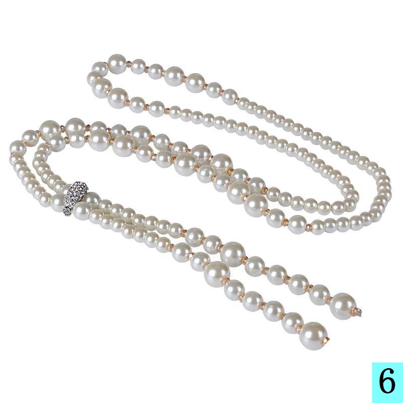 Dây Chuyền Dáng Dài Đính Ngọc Trai Phong Cách Thời Trang 2017