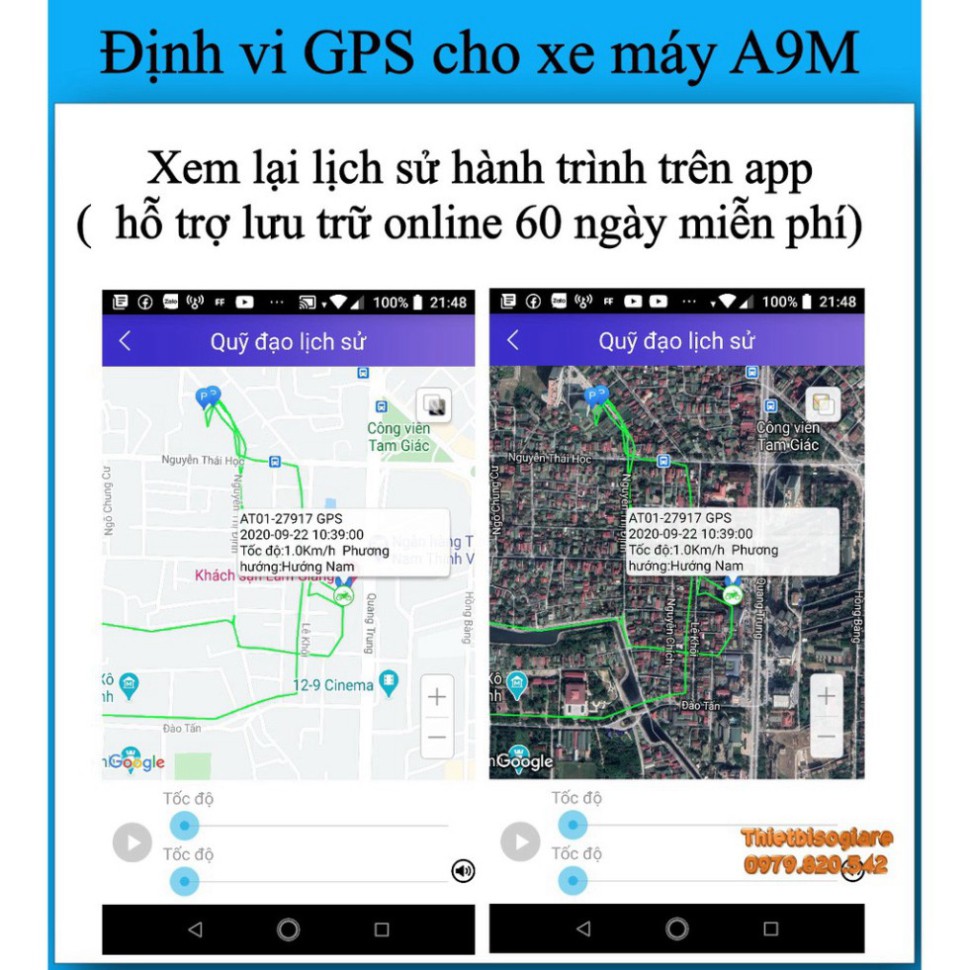 QUÁ KHỦNG 70% Định vị GPS Tracking A9M sử dụng cho ô tô xe máy có phần mềm Tiếng Việt QUÁ KHỦNG 70%