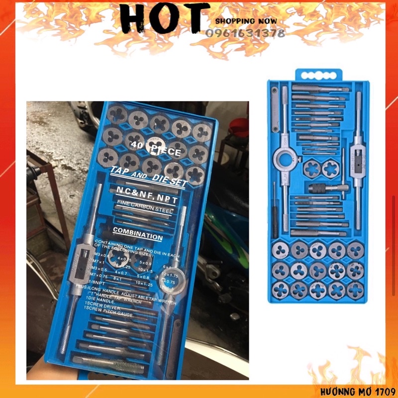 Bộ taro tạo ren 40 chi tiết (hàng tốt)