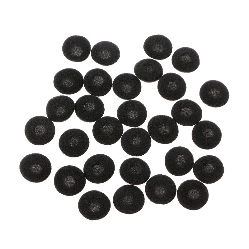 30Pcs 15mm Soft Sponge Earphone Earbud Pad Covers Replacement For MP3 MP4 Mobile